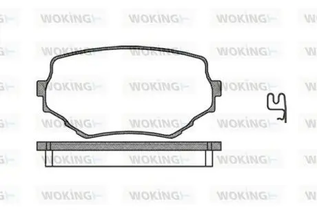 P494302 Гальмівні колодки пер. Grand Vitara/Grand Escudo/Escudo/Vitara 95-06 WOKING підбір по vin на Brocar