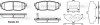 Колодки тормозные диск. задн. (пр-во Remsa) Subaru Forester 13> / Legasy , Outback 09> / Tribeca 06> (P13283.01) WOKING