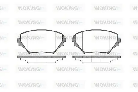 P913300 Гальмівні колодки перед. Toyota RAV4 94-05 (sumitomo) WOKING підбір по vin на Brocar
