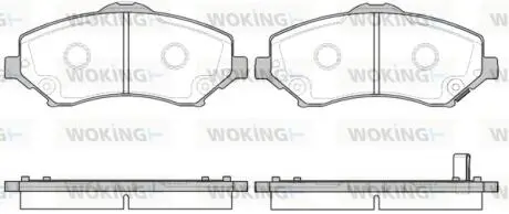 P1359302 Колодки тормозные WOKING подбор по vin на Brocar