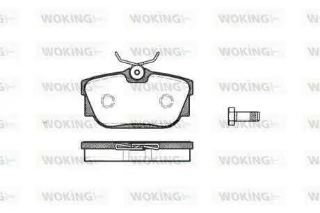 P667300 Колодки тормозные WOKING подбор по vin на Brocar