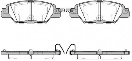 P1777300 Гальмівні колодки задні Mazda CX5 2.0-2.5 15- WOKING подбор по vin на Brocar