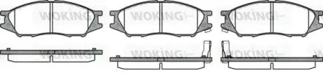 P1023302 Колодки тормозные WOKING подбор по vin на Brocar
