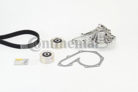 6PK1125WP1 Комплект (ремінь+ролики+помпа) CONTITECH підбір по vin на Brocar