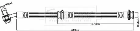 BBH8421 Гальмiвний шланг FRONT LH BORG&BECK подбор по vin на Brocar