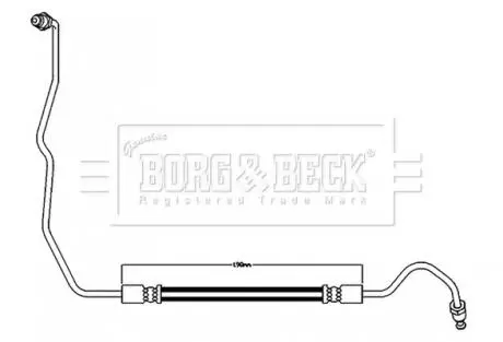 BBH8596 Гальмiвний шланг REAR LH BORG&BECK підбір по vin на Brocar