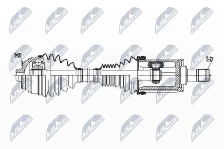 NPWBM179 ПОЛУОСЬ NTY підбір по vin на Brocar