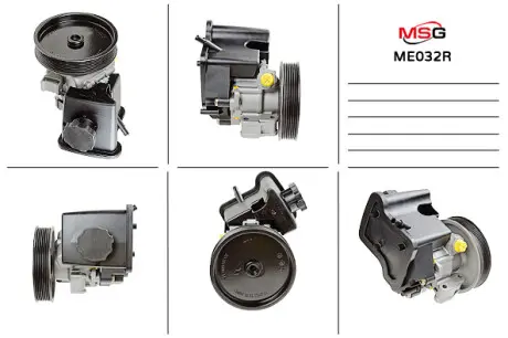 ME032R Насос ГПК MERCEDES-BENZ C-CLASS (W204) 07-,C-CLASS T-Model (S204) 07-,C-CLASS (W203) 02-07 MSG підбір по vin на Brocar