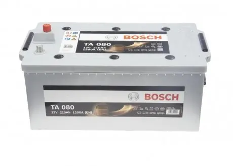 0092TA0800 Аккумуляторная батарея 210Ah/1200A (518x274x242/+L/B00) (AGM) BOSCH підбір по vin на Brocar