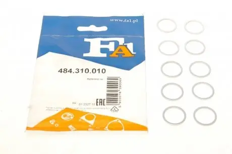 484310010 Прокладка пробки зливної масляного піддону Audi/VW/Porsche/BMW/Ford/Iveco (18x22x1.5) (к-кт 10шт) FA1 підбір по vin на Brocar