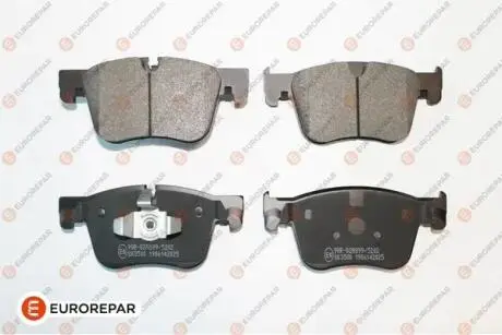1667817080 К-т передних тормозных колодок CITROEN BERLINGO, BERLINGO/MINIVAN, C4 GRANDPICASSO II, C4 PICASSO II, EUROREPAR подбор по vin на Brocar