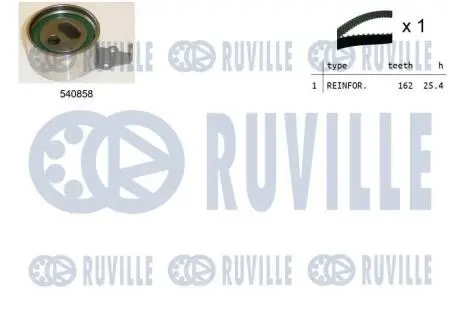 550439 KIA К-кт. ГРМ (ремень+ ролик) SPORTAGE SUV -03 RUVILLE подбор по vin на Brocar
