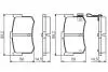 HYUNDAI Тормозные колодки задние Sonata 91- 0986495121