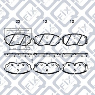 Q0931319 Колодки гальмівні передні Q-FIX подбор по vin на Brocar