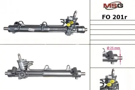 FO201R Рульова рейка з ГПК FORD COUGAR (EC_) 98-01,MONDEO I (GBP) 93-96,MONDEO I (GBP) 93-96 MSG підбір по vin на Brocar