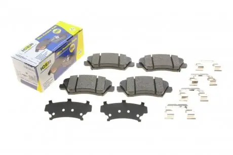 182029203 Колодки тормозные (передние) Hyundai Elantra 15-/Veloster 11-17/Kia Cerato/Forte 18- ICER подбор по vin на Brocar