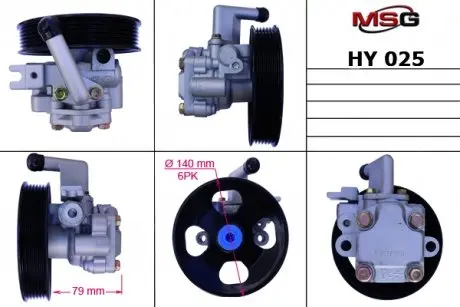 HY025 Насос ГПК новий HYUNDAI GRANDEUR 06-,SANTA FE II 06- MSG підбір по vin на Brocar