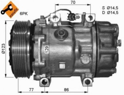 32430G Компрессор, кондиционер NRF підбір по vin на Brocar