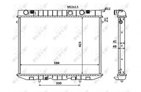 53947 Датчик ABS, передний NRF підбір по vin на Brocar