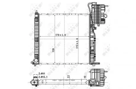 53176 Датчик ABS, передний NRF підбір по vin на Brocar
