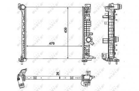 53008 Датчик ABS, передний NRF подбор по vin на Brocar