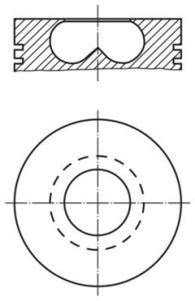 0156902 Поршень MAHLE / KNECHT підбір по vin на Brocar