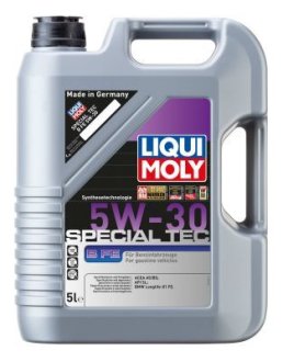 21382 5л SPECIAL TEC B FE 5W-30 Олива двиг. синтетичнаACEA A5/B5, API SL, BMW LIQUI MOLY подбор по vin на Brocar