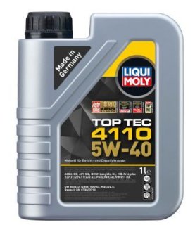 21478 1л TOP TEC 4110 5W-40 Олива ACEA C3, APISN, BMW Longlife-04, MB 229.31, LIQUI MOLY підбір по vin на Brocar