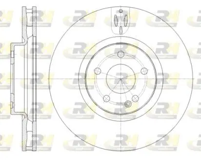 6165710 Гальмівний диск ROADHOUSE підбір по vin на Brocar