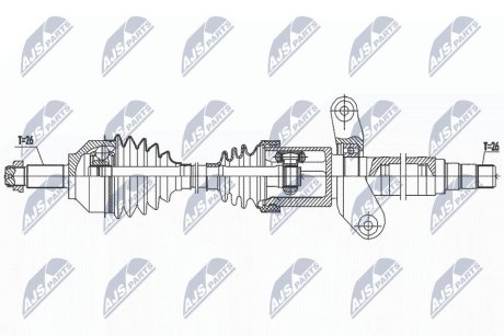 NPWBM190 ПОЛУОСЬ NTY подбор по vin на Brocar