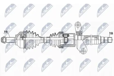NPWBM190 ПОЛУОСЬ NTY підбір по vin на Brocar