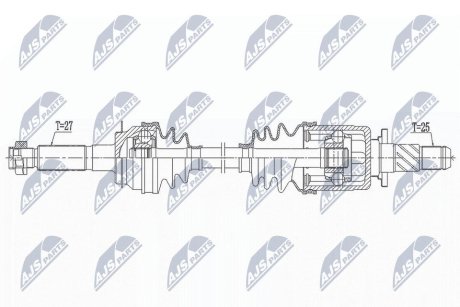 NPWSB033 ПОЛУОСЬ NTY підбір по vin на Brocar