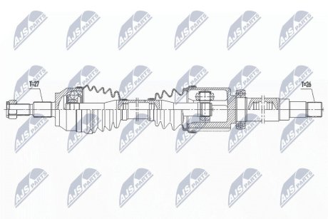 NPWFR163 ПОЛУОСЬ NTY підбір по vin на Brocar