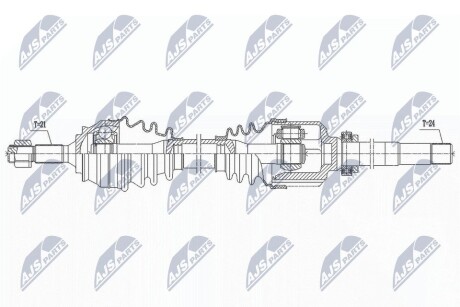 NPWCT135 ПОЛУОСЬ NTY підбір по vin на Brocar