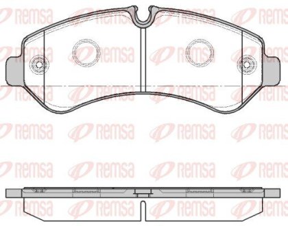 186600 Колодки гальмівні дискові (комплект 4 шт) REMSA підбір по vin на Brocar