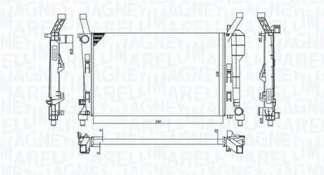 BM1262 Радіатор охолоджування MAGNETI MARELLI підбір по vin на Brocar