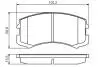 0986495158 Гальмівні колодки перед. MITSUBISHI Galant VI 96-03, Lancer -3 BOSCH підбір по vin на Brocar