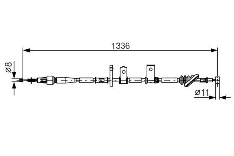 1987482091 Гальмівний трос BOSCH підбір по vin на Brocar