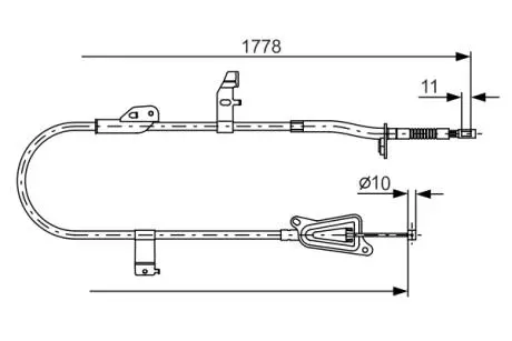 1987482304 Трос, стояночная тормозная система BOSCH подбор по vin на Brocar
