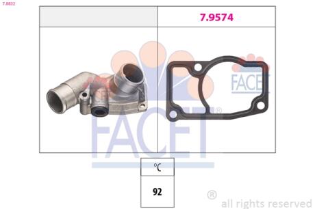 78832 Термостат, охлаждающая жидкость FACET підбір по vin на Brocar