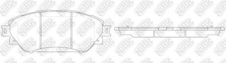 PN1803 Колодки гальм. NiBK підбір по vin на Brocar