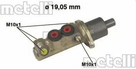 050191 Главный тормозной цилиндр METELLI підбір по vin на Brocar