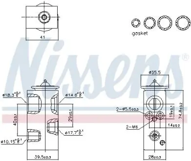 999450 Клапан кондиціонера NISSENS підбір по vin на Brocar