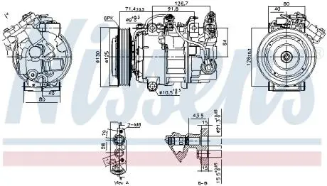 890763 Автозапчастина NISSENS подбор по vin на Brocar