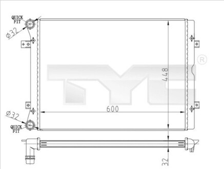 7370067R Автозапчастина TYC підбір по vin на Brocar