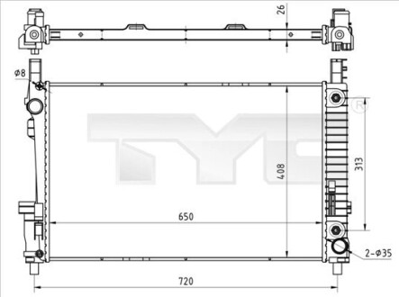 7210020 Автозапчастина TYC підбір по vin на Brocar