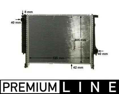 CR277000P Радіатор, система охолодження двигуна MAHLE / KNECHT підбір по vin на Brocar