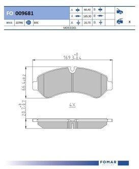 FO009681 Автозапчастина FOMAR підбір по vin на Brocar