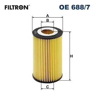 OE6887 Оливний фільтр FILTRON подбор по vin на Brocar