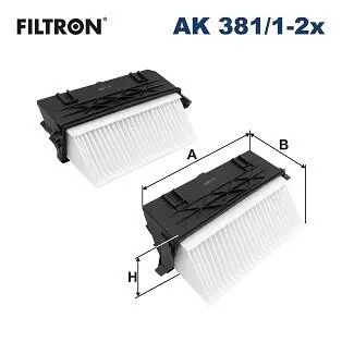 AK38112X Повітряний фільтр FILTRON підбір по vin на Brocar